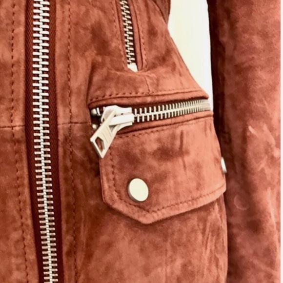 Worn Once! ALL SAINTS ‘Chilltern’ Suede Jacket - Picture 3 of 9